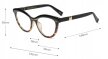 OKULARY ZERÓWKI Luksusowe Kocie Retro Leopard (4)