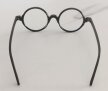 Czarne okrągłe okulary zerówki retro unisex – lekkie oprawki, BLUE-LIGHT (6)