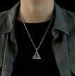 Męski Naszyjnik Irlandzki Węzeł Amulet Trinity (4)