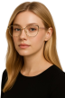 MODNE DAMSKIE OKULARY ZERÓWKI Z FILTREM BLUE LIGHT DO KOMPUTERA