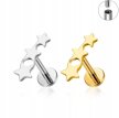 Tytanowy Kolczyk Labret PIERCING Gwiazda Gwiazdki HELIX Lobe (6)