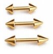 Sztanga Klasyczna ze Stożkami Kolczyk do Ucha, Nosa, Brwi 1,2/6-10/3+3 mm (2)