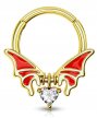 Kolczyk do Nosa Ucha Nietoperz Clicker Septum STAL (2)