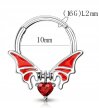 Kolczyk do Nosa Ucha Nietoperz Clicker Septum STAL (4)