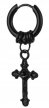 Kolczyk Do Ucha HUGGIE Krzyżyk Punk Gothic STAL