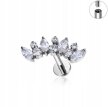 Tytanowy Kolczyk Labret PIERCING Cyrkonie ELEGANCKI HELIX Lobe (2)