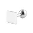 Kolczyk do Ucha Sztanga Helix Kwadracik SS316L (1)
