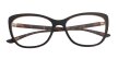 Okulary Zerówki damskie cat-eye czarno-brązowe eleganckie (2)