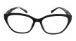 Czarne damskie okulary zerówki cat-eye eleganckie oprawki do komputera (2)
