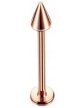 Labret ze stożkiem Kolczyk do Wargi, Ucha, Brody 1,2/6-10/3 mm STAL