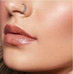 Tytanowy Kolczyk Clicker PIERCING Cyrkonie Podwójne kółko HELIX Lobe 1,2/8-10 (4)