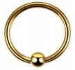 Kolczyk do Nosa, Ucha SEPTUM Kuleczka Zamknięta w Środku SS316L 1,2/6-10/3 mm