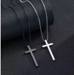 Srebrny Naszyjnik Vintage Krzyżyk Krzyż Łańcuszek STAL Punk Gothic (3)
