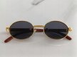 Okulary Przeciwsłoneczne Damskie Okrągłe Vintage Retro Steampunk Złote (6)