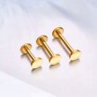 Tytanowy Kolczyk Labret PIERCING kształt Koła HELIX Lobe 1,2/6-10/4 MM (4)