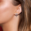 Tytanowy Kolczyk Labret PIERCING z Cyrkoniami i Łańcuszkami HELIX Lobe (5)