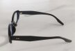 Czarne okulary zerówki w stylu retro, gruba oprawka, owalny kształt, unisex (6)