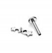 Tytanowy Kolczyk Labret PIERCING Gwiazda Gwiazdki HELIX Lobe (5)