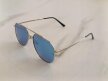 Okulary Przeciwsłoneczne Aviator Premium Srebrne geometryczne, metalowe (6)