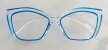 Eleganckie Okulary Zerówki Antiblue Transparentne designerskie typu Cat Eye (4)