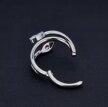 Tytanowy Kolczyk Clicker PIERCING kółko Cyrkonie Muszla HELIX Lobe 1,2/8-10 (4)