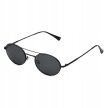 Okulary Przeciwsłoneczne Damskie Pilotki Aviator Czarne Metalowe UV400 (3)