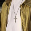 Męski Naszyjnik Wisiorek Krzyż Krzyżyk Twist Punk Gothic (5)