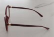 Okulary Zerówki damskie cat-eye bordowe eleganckie (6)