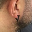 HUGGIE Trójkąt Trójkątny Kolczyk Do Ucha Punk SS316L (2)