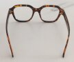 Modne okulary zerówki oprawki damskie tortoise havana, kwadratowe (7)