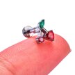  Tytanowy Kolczyk Labret PIERCING Cyrkonie Wiśnie Cherry HELIX Lobe (2)