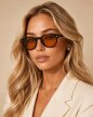 Okulary Przeciwsłoneczne Czarne Unisex Damskie Męskie Retro UV400 (3)
