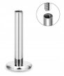 Tytanowy Labret Kolczyk SREBRNY PIERCING 1,2/6-12 mm