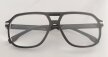 Czarne okulary zerówki retro aviator unisex – modne duże oprawki vintage (3)