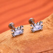 Tytanowy Kolczyk Labret PIERCING Krab Cyrkonie HELIX Lobe (2)
