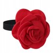 Stylowy Kwiatowy Naszyjnik Choker Z Dużym Kwiatem Róży Punk Gothic (2)