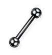 Sztanga Klasyczna z Kuleczkami Kolczyk do Ucha, Nosa, Brwi 1,2/6-10/3+3 mm