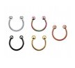 Podkówka Kolczyk do Nosa, Ucha, Wargi z Kuleczkami SS316L 1,2/6-10/3+3 mm (3)