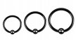 Kolczyk do Nosa, Ucha SEPTUM Kuleczka Zamknięta w Środku SS316L 1,2/6-10/3 mm (2)