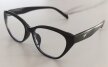Czarne damskie okulary zerówki cat-eye eleganckie oprawki do komputera (5)