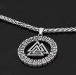 Srebrny Naszyjnik Nordic Viking Runes Łańcuszek STAL Punk Gothic (5)