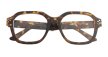 Modne okulary zerówki oprawki damskie tortoise havana, kwadratowe (2)