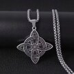 Srebrny Naszyjnik Vintage Amulet Celtycki Łańcuszek STAL Punk Gothic (3)
