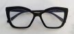 Eleganckie Okulary Zerówki Antiblue Czarne designerskie typu „Cat Eye” (4)