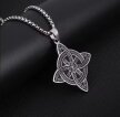 Srebrny Naszyjnik Vintage Amulet Celtycki Łańcuszek STAL Punk Gothic (4)