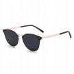 Eleganckie Okulary Przeciwsłoneczne Czarne Złote Unisex UV400 (5)