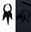 Kolczyk Do Ucha HUGGIE Kolce z Kuleczką Stożek Punk Gothic STAL (2)