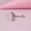Kolczyk do Ucha PIERCING Helix Cyrkonie Stal Ch 316L (2)