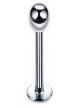 Labret z kuleczką Kolczyk do Wargi, Ucha, Brody 1,2/6-10/3 mm STAL