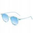 Okulary Przeciwsłoneczne Damskie Transparentne Niebieskie UV400 Retro (4)